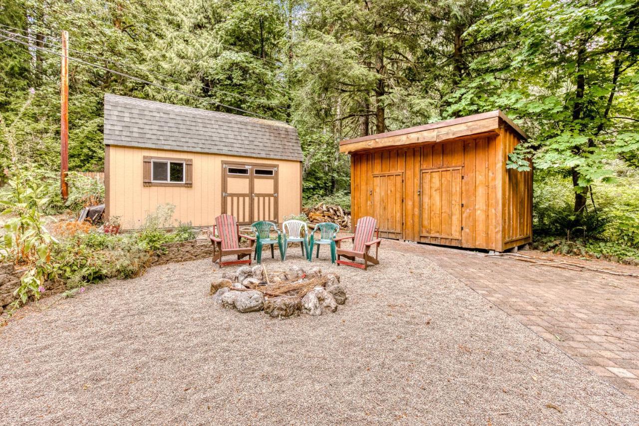 Creekside Cabin Rhododendron Eksteriør billede